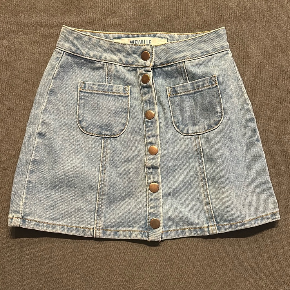 Denim Mini Skirt